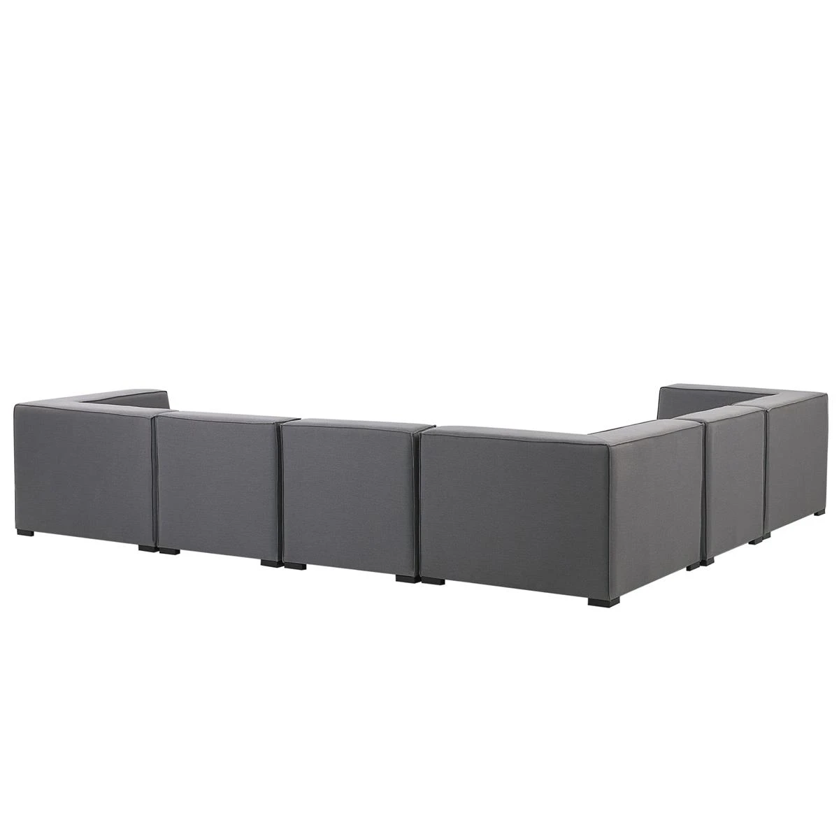 Beliani - AREZZO - Loungeset Voor 7 Rechtszijdig - Grijs - Polyester Beliani - AREZZO - Loungeset Voor 7 Rechtszijdig - Grijs - Polyester -Tuin & Buiten 9447673