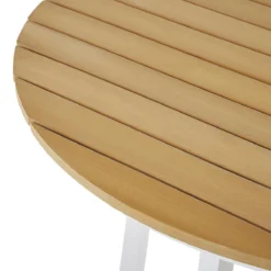 Beliani - CAVOLI - Tuinset Voor 4 - Wit|Beige - Aluminium -Tuin & Buiten 9448575