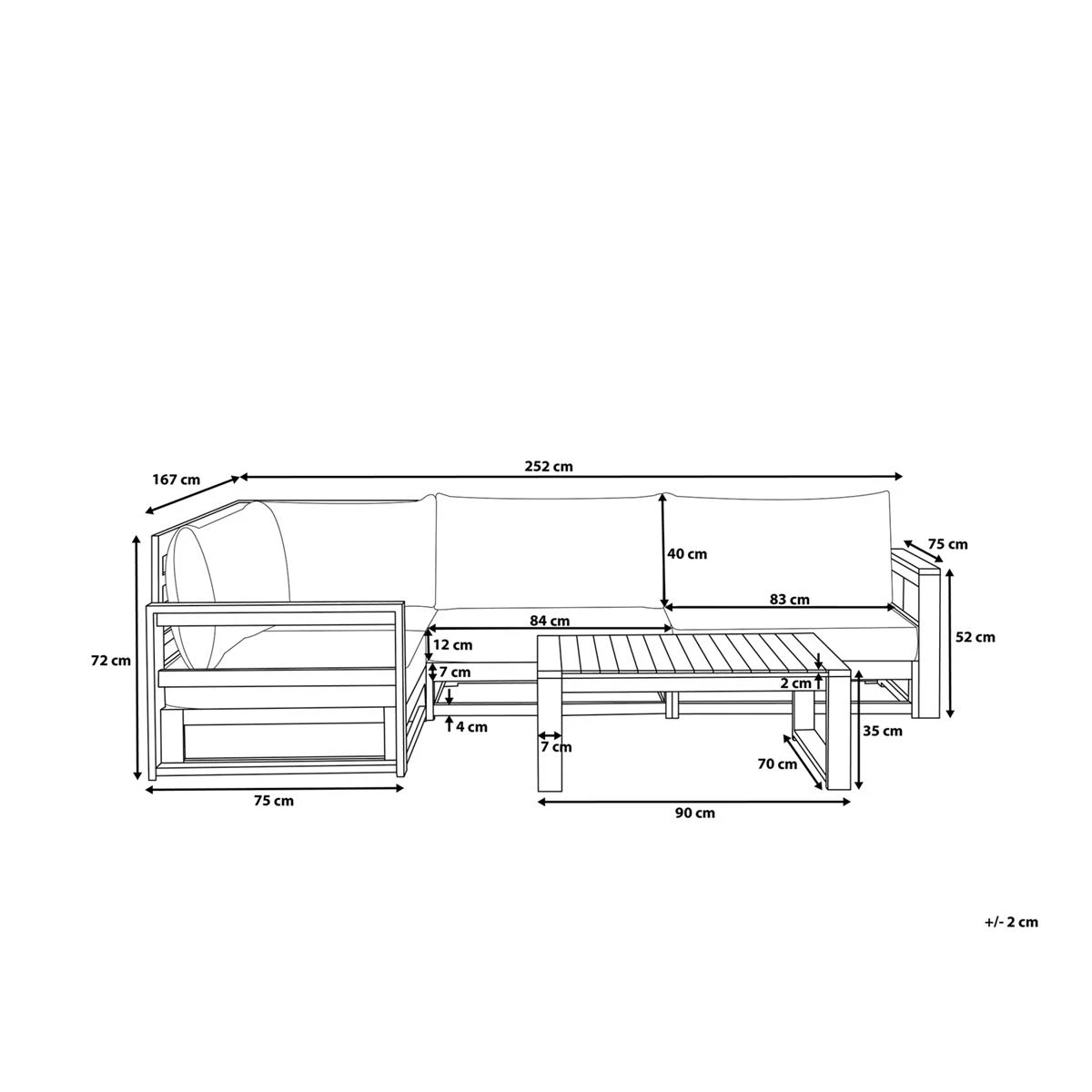 Beliani-TIMOR-Loungeset Voor 4-Lichte Houtkleur-FSC® Acaciahout Beliani-TIMOR-Loungeset Voor 4-Lichte Houtkleur-FSC® Acaciahout -Tuin & Buiten 9449224