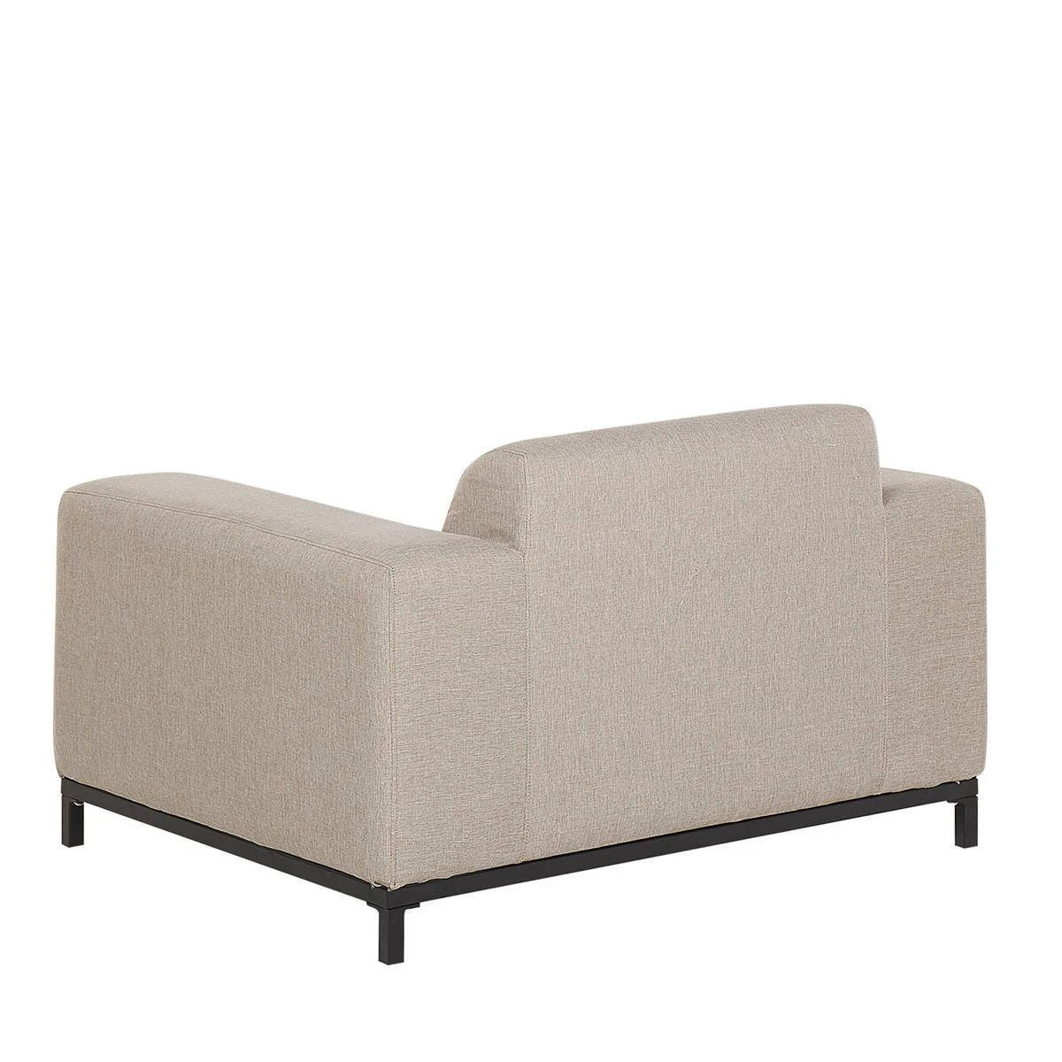 Beliani - ROVIGO - Loungeset Voor 5 - Beige|Zwart - Polyester Beliani - ROVIGO - Loungeset Voor 5 - Beige|Zwart - Polyester -Tuin & Buiten 9449289