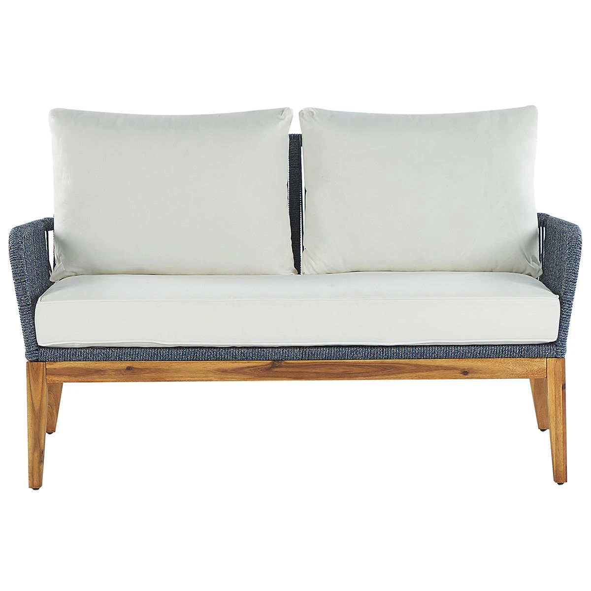 Beliani - MERANO - Loungeset Voor 4 - Wit - Acaciahout Beliani - MERANO - Loungeset Voor 4 - Wit - Acaciahout -Tuin & Buiten 9450082