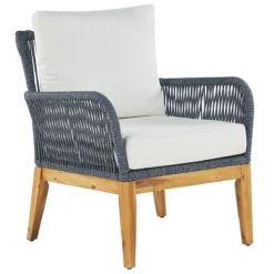 Beliani - MERANO - Loungeset Voor 4 - Wit - Acaciahout 8 Beliani - MERANO - Loungeset Voor 4 - Wit - Acaciahout -Tuin & Buiten 9450102