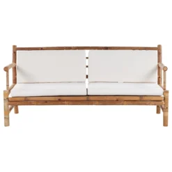 Beliani - RICCIONE - Loungeset Voor 4 - Lichte Houtkleur - Bamboehout 2 Beliani - RICCIONE - Loungeset Voor 4 - Lichte Houtkleur - Bamboehout -Tuin & Buiten 9450243