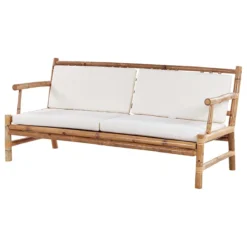 Beliani - RICCIONE - Loungeset Voor 4 - Lichte Houtkleur - Bamboehout 3 Beliani - RICCIONE - Loungeset Voor 4 - Lichte Houtkleur - Bamboehout -Tuin & Buiten 9450245