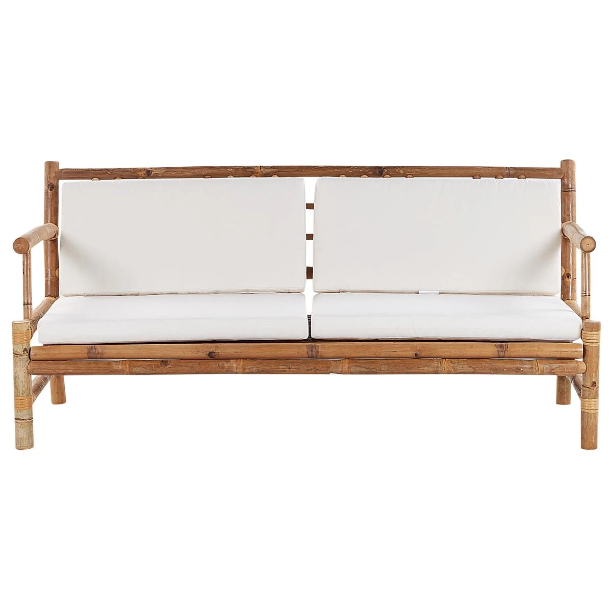 Beliani - RICCIONE - Loungeset Voor 4 - Lichte Houtkleur - Bamboehout Beliani - RICCIONE - Loungeset Voor 4 - Lichte Houtkleur - Bamboehout -Tuin & Buiten 9450246