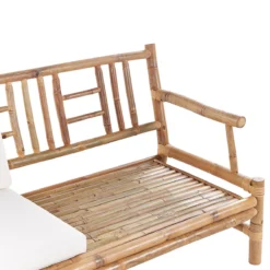 Beliani - RICCIONE - Loungeset Voor 4 - Lichte Houtkleur - Bamboehout 8 Beliani - RICCIONE - Loungeset Voor 4 - Lichte Houtkleur - Bamboehout -Tuin & Buiten 9450253