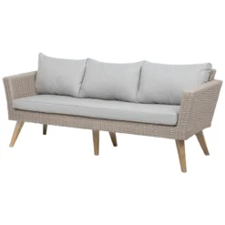 Beliani - VITTORIA - Loungeset Voor 5 - Natuurlijk - PE Rotan 4 Beliani - VITTORIA - Loungeset Voor 5 - Natuurlijk - PE Rotan -Tuin & Buiten 9451161
