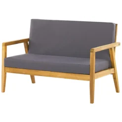 Beliani - PALLANO - Loungeset - Lichte Houtkleur - Acaciahout 3 Beliani - PALLANO - Loungeset - Lichte Houtkleur - Acaciahout -Tuin & Buiten 9453952