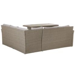 Beliani - BARDI - Loungeset Voor 5 - Natuurlijk - PE Rotan 4 Beliani - BARDI - Loungeset Voor 5 - Natuurlijk - PE Rotan -Tuin & Buiten 9723262