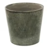 Clayre & Eef Bloempot Ø 12x10 Cm Groen Keramiek Rond Bloempot Binnen